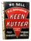 KK; GREAT; porcelain double-sided sign; “We Sell” 27 1/2