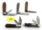 LOT: 4; DE; pocket knives & 1- Norvill Shap. pocket knife