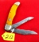 KK; pocket knife; 2 blades; No. 824