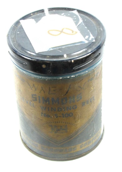 Simmons; tin can for level winding reel No. S-100