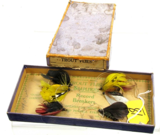 Shap. original box of 6; trout flies