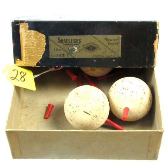 Shapleigh; box of fishing floats 2”; partial box