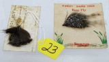 LOT: 2; NOS. Shap/DE; trout flies on cards