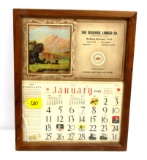 DE; calendar; “The Sedgwick Lumber Co.” Sedgwick; Kansas; full pad 1948