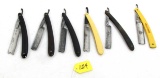 LOT: KK; 5 straight razors; 1 – E.C. Simmons
