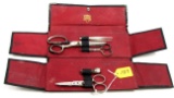 KK; manicure set; leather case