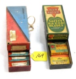 LOT: 2 KK; two different box’s of razor blades; some in each box