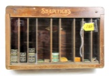 Shapleigh Hardware; razor blade display box w/ several different packages of razor blades