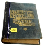 A.F. Shapleigh & Cantwell; hardware catalog; 1800’s