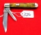 Win. Pocket Knife, 2 Blade, Bone Handle