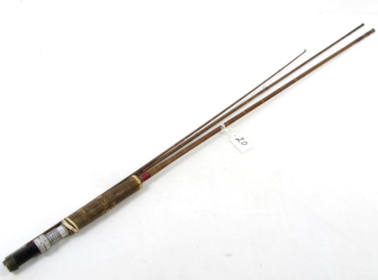 Win. 3 Piece Fly Bamboo Fishing Rod, No Number