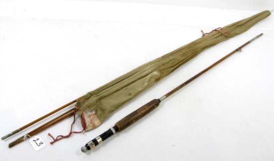 South Bend 4 Piece Fly Fishing Rod, With Cloth Bag