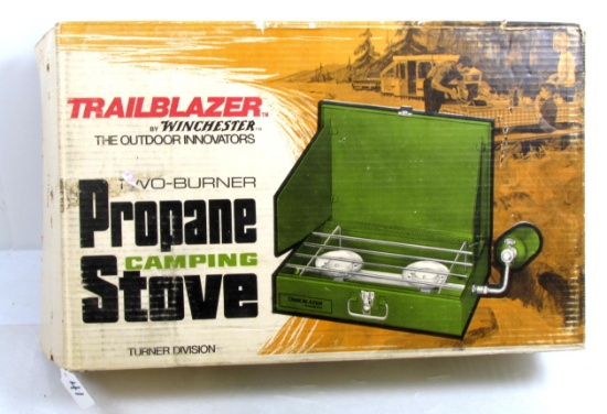 Win. Trailblazer, Two Burner Propane Camping Stove, New In Box