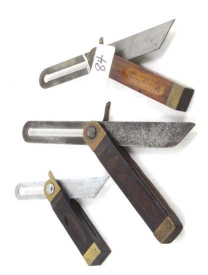 Lot Of Win. 3, Sliding T Bevels, No.9756, No. 9758, No. 9760