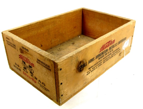 Western, Wood Box, 1000, Super X, 30-40 Krag, 18"w - 12"d - 6 ¼"t
