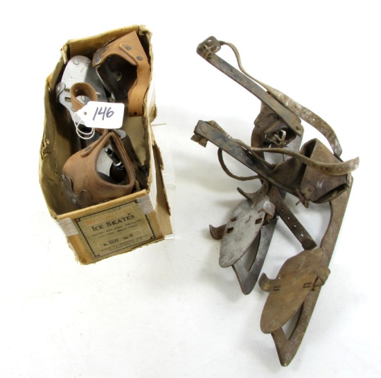 Lot Of Win. 2, Ice Skates No.5131, Partial Box, Ice Skates No. 5131, W/leg Support.