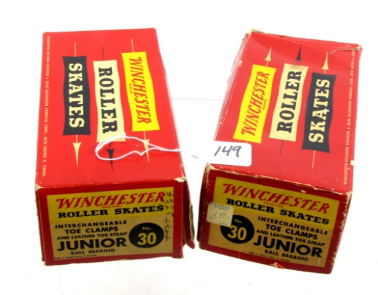 Lot Of Win. 2, Nib, Roller Skates Junior No. 30