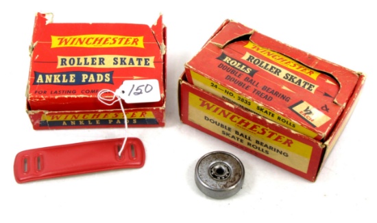 Lot Of Win. 2, Part Box Of "skate Rolls", Box Of Skate Ankle Pads