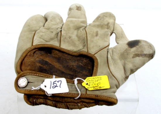 Win. Baseball Glove, No. 8210, Marked Button