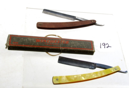 Lot Of Win. 2, Straight Razor, No. 8532, W/box,straight Razor, No. W421