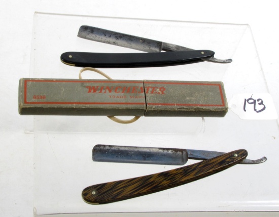Lot Of Win. 2, Straight Razor, No. 8536, W/box,straight Razor, No. 8533