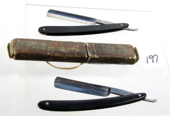 Lot Of Win. 2, Straight Razor, No. 8534, W/box,straight Razor, No. 8527
