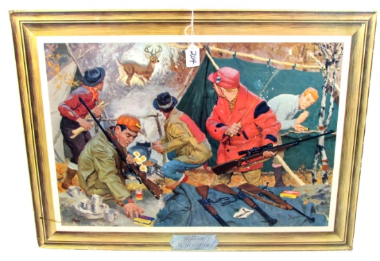 Win. Advertising, Deer Camp Print