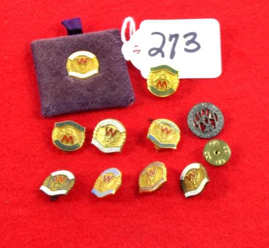 Lot Of Win. Service Pins