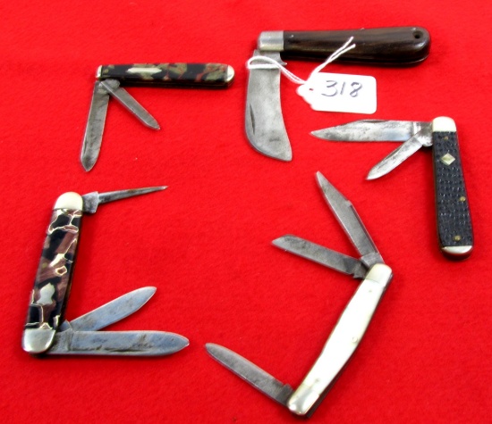 Lot Of 5 - Win Pocket Knives