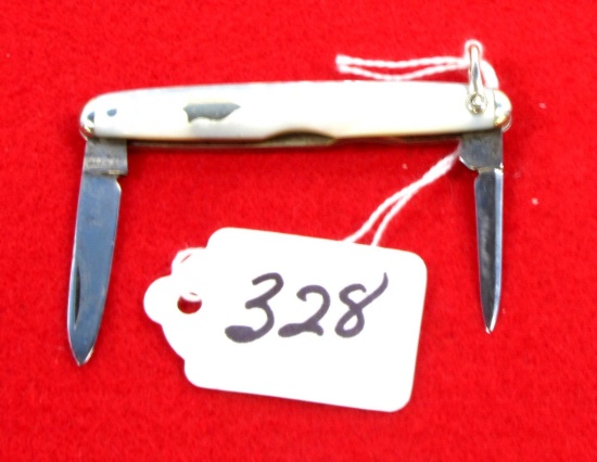 Win. Pocket Knife, 2 Blade, Pearl Handle, No. 2374