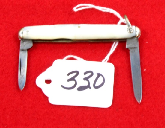 Win. Pocket Knife, 2 Blade, Pearl Handle, No. 2374