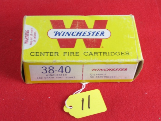 Win. W. Center Fire, 38-40, Full Box