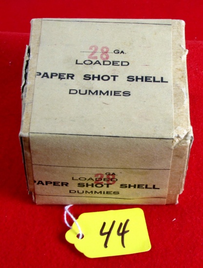 Loaded 28 Ga. Paper Shot Shell "dummies" Full And Sealed 2 Part Box