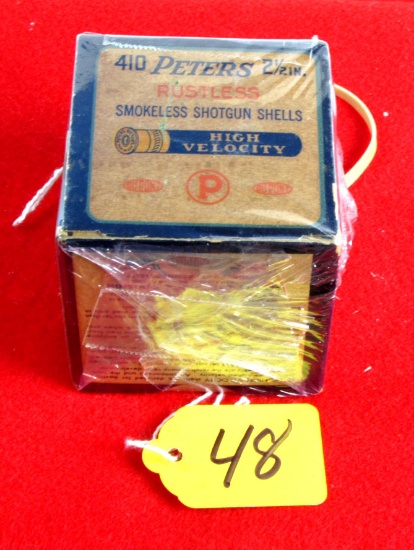 Peters .410, 2 ½" Rustless High Velocity, Full Mint Box