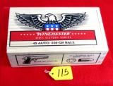 Win. Wood Box, Win. Ww Ll, Victory Series, .45 Caliber Ball M1911, 230 Gr. Full Box, And Mint