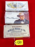 Lot Of Win. 3 Box's Commemorative Ammo. 1, Wells Fargo & Co.2, Oliver Winchester,3, Antlered Game, B