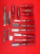 Keen Kutter Red Handle Chisel Lot Of 6; Lot Of 5 Keen Kutter Handles; Lot Of 5 Keen Kutter Chisels W