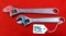 Lot Of 2 Keen Kutter Adjustable Wrenches