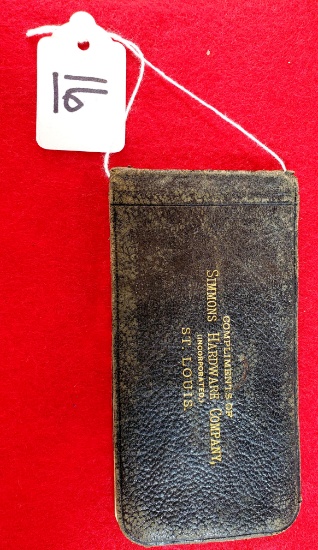1899 Simmons Calendar/notebook (leather Case)