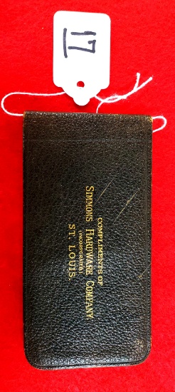 1902 Simmons Calendar/notebook (leather Case)