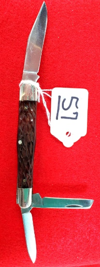 Keen Kutter 3 Blade Pocketknife W/stag Handle (mint/nos)