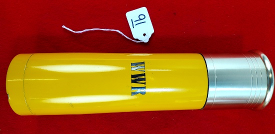 Metalic Thermo Coffee Bottle; Yellow W/"wwr" Monogram