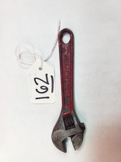Simmons Keen Kutter 4 Inch Crescent Wrench Red Painted Handle - Good Condition
