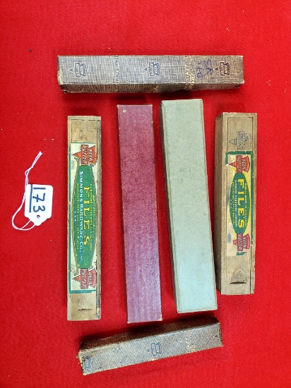 Keen Kutter File Box; Auger Bit Box; File And Wood File Box; Set Of 6