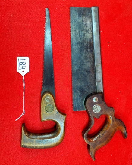 Ec Simmons Keen Kutter Back Saw; Ec Simmons Keen Kutter Glade Compass Saw