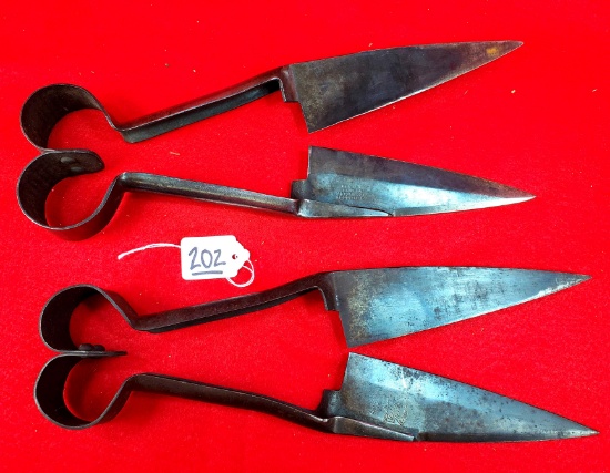 Lot Of 2 Keen Kutter Metal Sheep Shears; Keen Kutter Sheep Shears