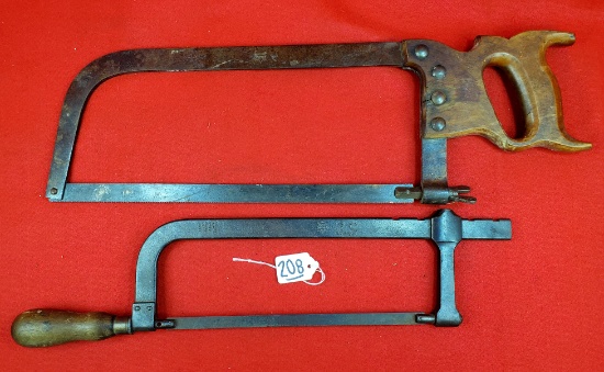Lot Of 2 Ec Simmons Keen Kutter Hack Saw; Keen Kutter Meat Saw