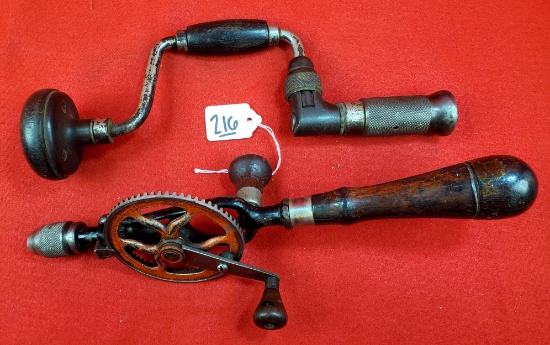 Lot Of 2 Ec Simmons Keen Kutter Hand Drill; Keen Kutter Brace