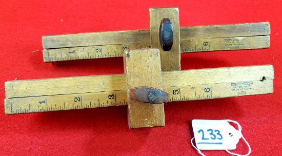 Winchester Double Arm Marking Gauge Lot Of 2