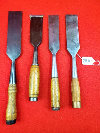 Lot Of 4 Keen Kutter Chisels